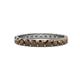 1 - Audrey 3.40 mm Smoky Quartz U Prong Eternity Band 