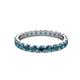 2 - Audrey 3.40 mm London Blue Topaz U Prong Eternity Band 