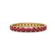 1 - Audrey 3.40 mm Ruby U Prong Eternity Band 