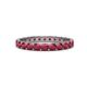 1 - Audrey 3.40 mm Ruby U Prong Eternity Band 