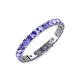 3 - Audrey 3.40 mm Tanzanite U Prong Eternity Band 
