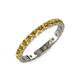 3 - Audrey 3.40 mm Citrine U Prong Eternity Band 