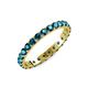 3 - Audrey 3.40 mm Blue Diamond U Prong Eternity Band 
