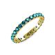 3 - Audrey 3.40 mm London Blue Topaz U Prong Eternity Band 