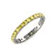 3 - Audrey 3.40 mm Yellow Sapphire U Prong Eternity Band 