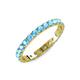 3 - Audrey 3.40 mm Blue Topaz U Prong Eternity Band 