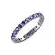 3 - Audrey 3.40 mm Iolite U Prong Eternity Band 