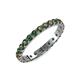 3 - Audrey 3.40 mm Lab Created Alexandrite U Prong Eternity Band 