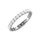3 - Audrey 3.40 mm White Sapphire U Prong Eternity Band 