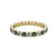 2 - Audrey 3.40 mm Lab Created Alexandrite and Diamond U Prong Eternity Band 