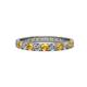 1 - Audrey 3.40 mm Citrine and Diamond U Prong Eternity Band 