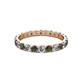2 - Audrey 3.40 mm Lab Created Alexandrite and Diamond U Prong Eternity Band 