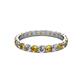 2 - Audrey 3.40 mm Citrine and Diamond U Prong Eternity Band 