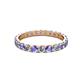 2 - Audrey 3.40 mm Tanzanite and Lab Grown Diamond U Prong Eternity Band 