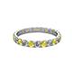 2 - Audrey 3.40 mm Yellow Sapphire and Lab Grown Diamond U Prong Eternity Band 