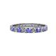 1 - Audrey 3.40 mm Tanzanite and Lab Grown Diamond U Prong Eternity Band 