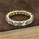 3 - Audrey 3.80 mm Smoky Quartz and Lab Grown Diamond U Prong Eternity Band 