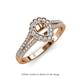 3 - Raisa Desire Semi Mount Halo Engagement Ring 