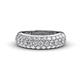 1 - Tiana 2 ctw Diamond Micro Pave Set Wedding Band 