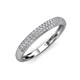 3 - Tiana 1/2 ctw Diamond Micro Pave Set Wedding Band 