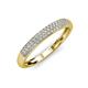 3 - Tiana 1/2 ctw Diamond Micro Pave Set Wedding Band 