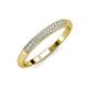 3 - Tiana 1/4 ctw Diamond Micro Pave Set Wedding Band 
