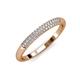 3 - Tiana 1/4 ctw Diamond Micro Pave Set Wedding Band 