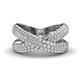 1 - Iryna 2 ctw Diamond Micro Pave Set Criss Cross Wedding Band 
