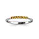 3 - Reina 2.00 mm Citrine 7 Stone Wedding Band 