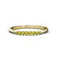1 - Reina 2.00 mm Yellow Diamond 7 Stone Wedding Band 