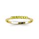 3 - Reina 2.00 mm Yellow Diamond 7 Stone Wedding Band 