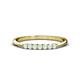 1 - Reina 2.00 mm Opal 7 Stone Wedding Band 