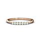 1 - Reina 2.00 mm Opal 7 Stone Wedding Band 