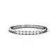 1 - Reina 2.00 mm Opal 7 Stone Wedding Band 