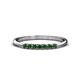 1 - Reina 2.00 mm Lab Created Alexandrite 7 Stone Wedding Band 