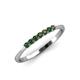 4 - Reina 2.00 mm Lab Created Alexandrite 7 Stone Wedding Band 