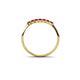 5 - Reina 2.00 mm Ruby 7 Stone Wedding Band 