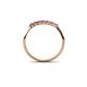 5 - Reina 2.00 mm Amethyst 7 Stone Wedding Band 