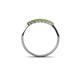 5 - Reina 2.00 mm Peridot 7 Stone Wedding Band 