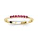 2 - Reina 2.30 mm Pink Tourmaline 7 Stone Wedding Band 