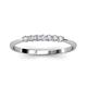 2 - Reina 2.30 mm Diamond 7 Stone Wedding Band 