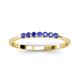 2 - Reina 2.30 mm Tanzanite 7 Stone Wedding Band 