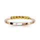2 - Reina 2.30 mm Citrine 7 Stone Wedding Band 