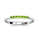 2 - Reina 2.30 mm Peridot 7 Stone Wedding Band 