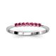 2 - Reina 2.30 mm Pink Tourmaline 7 Stone Wedding Band 