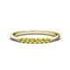 1 - Reina 2.30 mm Yellow Diamond 7 Stone Wedding Band 