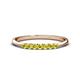 1 - Reina 2.30 mm Yellow Diamond 7 Stone Wedding Band 