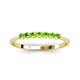 2 - Reina 2.60 mm Peridot 7 Stone Wedding Band 