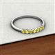 2 - Reina 2.60 mm Yellow Sapphire 7 Stone Wedding Band 