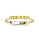 2 - Reina 2.60 mm Yellow Sapphire 7 Stone Wedding Band 